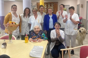 Beaulieu : Yvonne Soulier a fêté ses 103 ans à l'Ehpad qu'elle vient de rejoindre