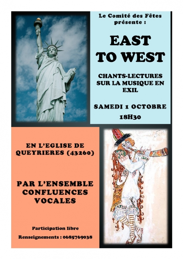 Concert  de chant & piano le 1er octobre à Queyrières