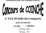 CONCOURS de COINCHE le 26 mars à Beauzac