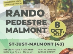 Randonnée pédestre à 'Malmont' le 8 octobre, à Saint-Just-Malmont