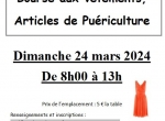 BOURSE VETEMENTS ET PUERICULTURE le 24 mars à Polignac