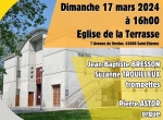 Concert 2 Trompettes et Orgue le 17 mars à Saint-Etienne