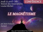 Conférence feu follet  ' Le magnétisme ' le 11 avril au Puy-en-Velay