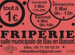 friperie 3-4-5 mai pour Millepattes à Bas-en-Basset