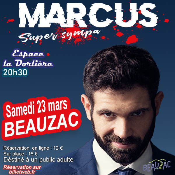 Beauzac spectacle Marcus mars 2024