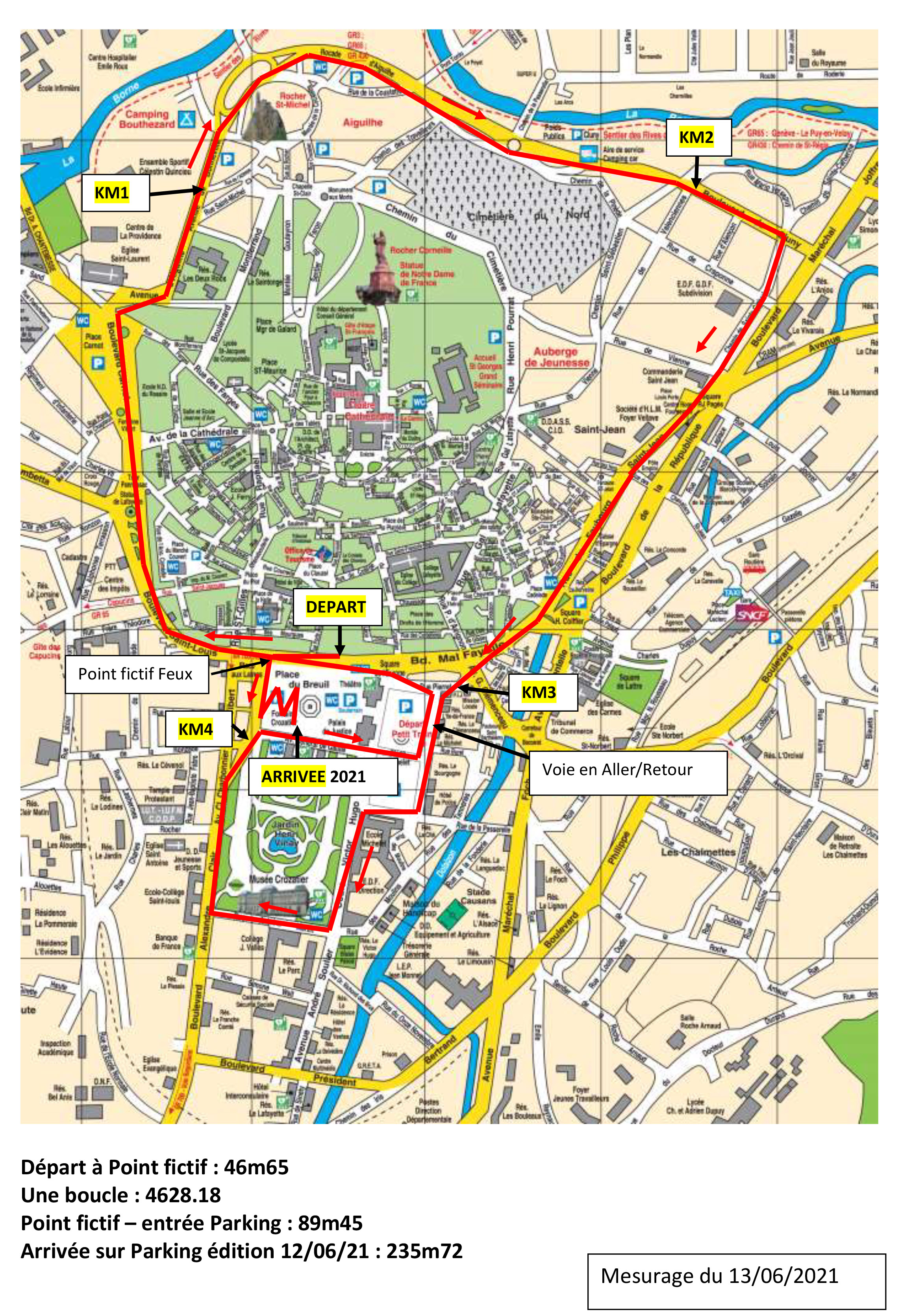 plan Le Puy 5 KM 2021