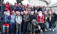 Tence : une horde de Pères Noël au collège Saint-Martin
