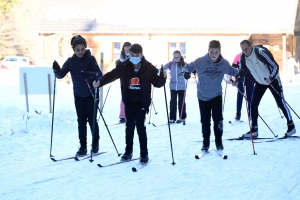 Dix collèges sur le raid neige au chalet de Raffy dans le Meygal
