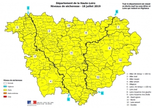 Sécheresse : toute la Haute-Loire placée en alerte