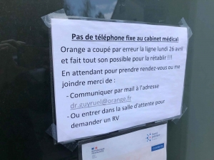 Le Mazet-Saint-Voy : le médecin généraliste se retrouve privé de ligne téléphonique