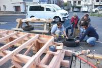 Fay-sur-Lignon : la mission des Andains se termine avec un aménagement en bois
