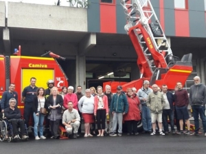 Puy-en-Velay : les accueillis et accueillants familiaux visitent la caserne des pompiers
