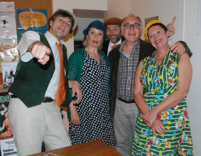Christian Rochedix, le patron du pôle culture, bien entouré vendredi soir par  Bruno Buijtenhuijs, Cécile Bayle, Marie-Cécile Héraud et Xavier Vilsek.||