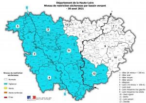 Sécheresse : la moitié de la Haute-Loire placée en vigilance