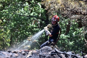Vorey-sur-Arzon : un feu de végétation démarre à la cime d&#039;un suc