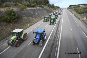 Lundi midi, les agriculteurs seront finalement à Saint-Ferréol-d&#039;Auroure sur la RN88