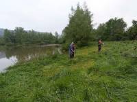Orzilhac : l&#039;étang du Lauzet préparé pour la Fête de la pêche du 26 mai