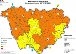 La sécheresse continue, de nouvelles restrictions des usages de l’eau en Haute-Loire