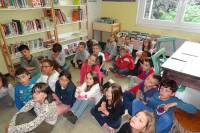 Grazac : les écoliers à la bibliothèque