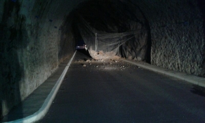 Le tunnel du Monteil fermé après un éboulement constaté