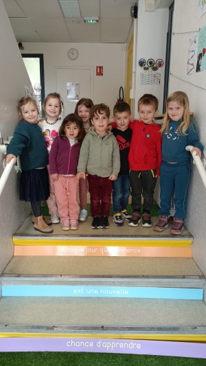 Insolite : des « escaliers pédagogiques » à l&#039;école Don Bosco à Saint-Just-Malmont