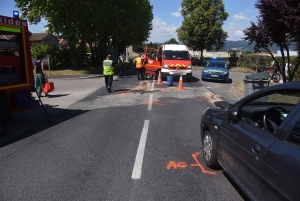 Monistrol-sur-Loire : trois véhicules se percutent et bloquent l&#039;avenue de la Gare