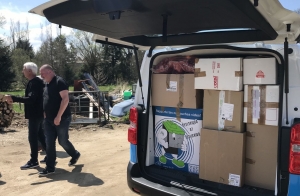 Montfaucon-Lapte : deux mini-bus chargés de dons en route pour la Pologne