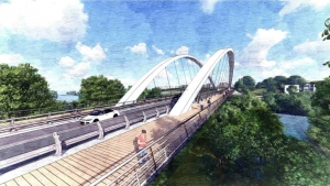 Nouveau pont de la Loire à Bas-en-Basset : le chantier débute en mars par une démolition