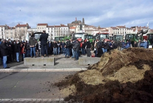 Après le blocage des grandes surfaces, les agriculteurs déversent du fumier devant la préfecture (vidéo)