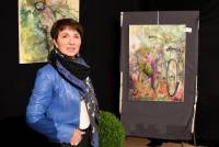 Anne-Marie Glathoud, artiste peintre, était mise à l&#039;honneur. Photo Lucien Soyere