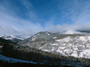 Balade hivernale sur la route touristique entre Fay-sur-Lignon et les Estables