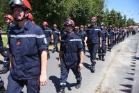 La grande famille des pompiers réunie à Tiranges
