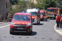 La grande famille des pompiers réunie à Tiranges