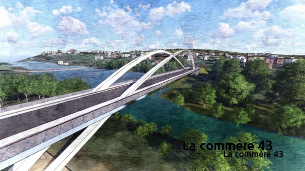 Le futur pont de Bas. Crédit DR|Le futur pont de Langeac. Crédit DR||