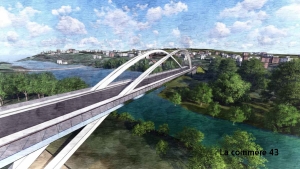 Le futur pont de Bas. Crédit DR|Le futur pont de Langeac. Crédit DR||