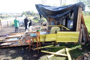 Monistrol-sur-Loire : la cabane des Gilets Jaunes encore attaquée dans un incendie