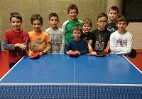 Les neuf jeunes stagiaires, de 7 à 10 ans, du circuit poussins/benjamins à Yssingeaux.