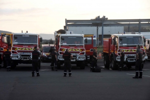 22 pompiers de Haute-Loire envoyés en urgence dans l’Aude pour un gigantesque feu de forêt