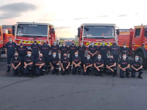 22 pompiers de Haute-Loire envoyés en urgence dans l’Aude pour un gigantesque feu de forêt