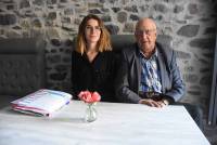 Eva Dumoulin, psychologue, et André Cuny, président de France Alzheimer 43..