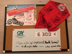 Une Rose Un Espoir : pas d&#039;édition 2020 mais un beau chèque pour la Ligue contre le cancer Haute-Loire