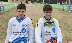 Sainte-Sigolène : Maé Barralon et Noa Tessier en équipe régionale sur le Trophée de France du Jeune Vététiste