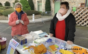 Saint-Germain-Laprade : après les adultes, des masques confectionnés pour les enfants