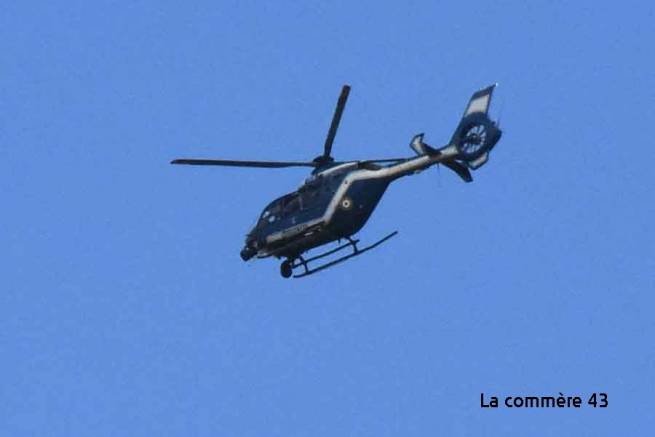 L&#039;hélicoptère de la gendarmerie est intervenu.|||
