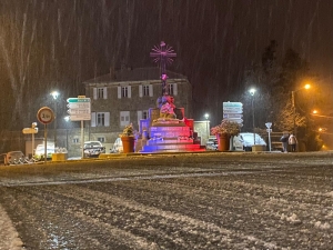 La neige a fait son retour en Haute-Loire samedi