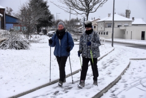 Sainte-Sigolène : 176 marcheurs et vététistes ont bravé la neige sur la Golénoise