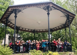 Tence : les écoliers en balade au Puy-en-Velay