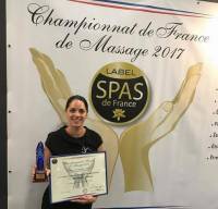 Emmanuelle Mounier 3e au Championnat de France de massage