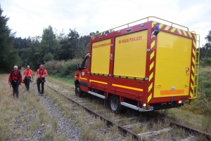 Les pompiers spécialisés en milieu périlleux de Loire et Haute-Loire mis en situation
