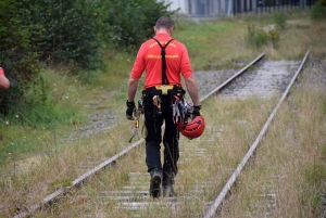 Les pompiers spécialisés en milieu périlleux de Loire et Haute-Loire mis en situation